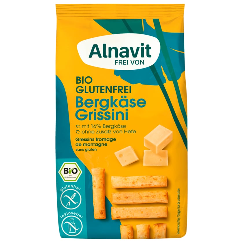 Alnavit Bio Bergkäse Grissini glutenfrei 100g